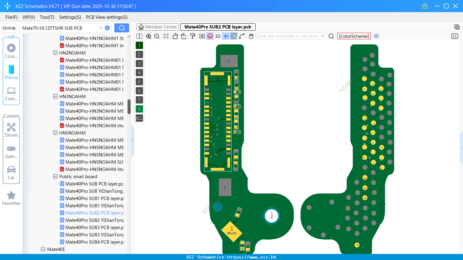 Huawei Mate40Pro SUB2 PCB Layer